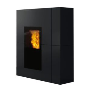 Stufa a pellet Edilkamin Blade2 H 22 Up 22,8 kW Idro WiFi Nero