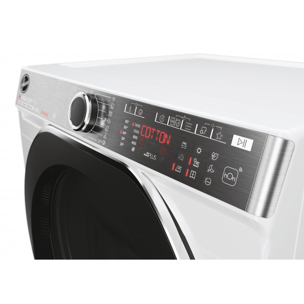 RICONDIZIONATA Hoover H-WASH&DRY 550 H5DPB 485BC9/1-S Lavasciuga Libera Installazione 8 Kg Lavaggio - 5 Kg Asciugatura Classe D 1400 Giri/min. Inverter Funzione Vapore Bianca - immagine 3