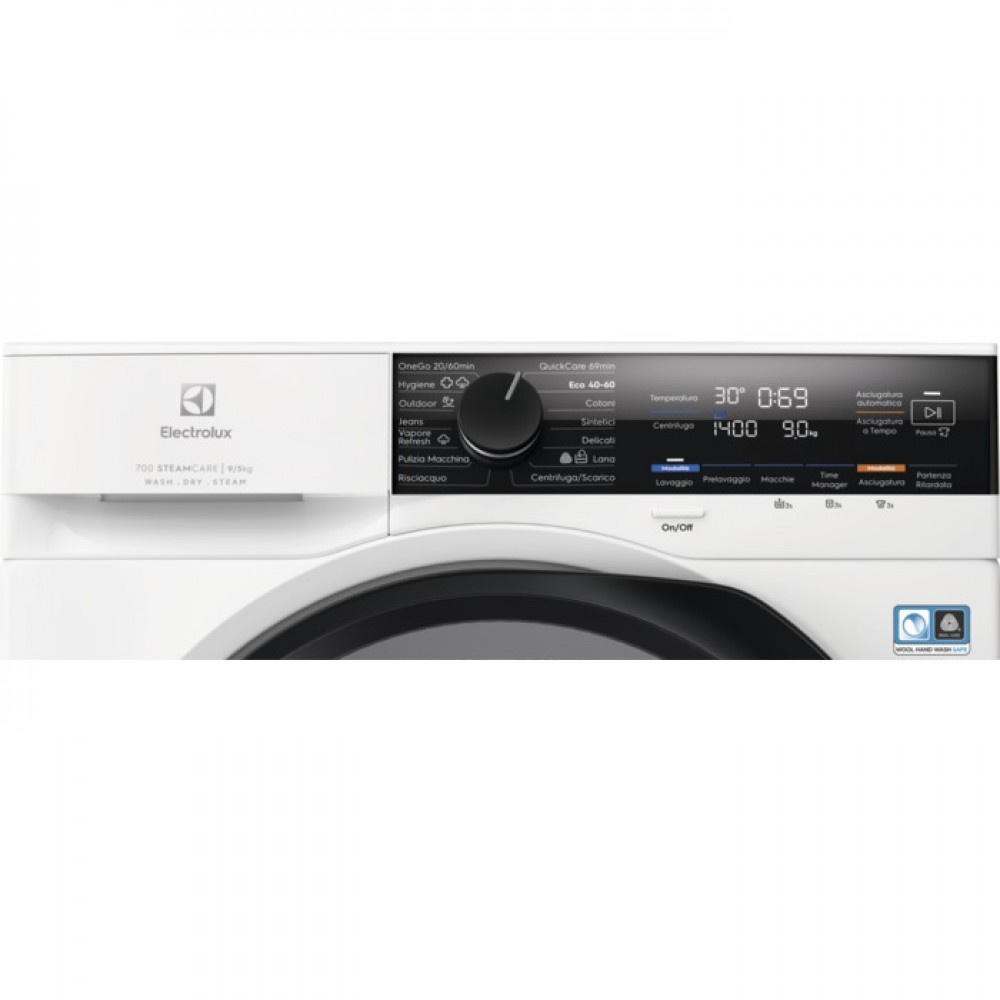 Electrolux Serie 700 EW7W495G Lavasciuga Libera Installazione 9 Kg Lavaggio - 5 Kg Asciugatura Classe D 1400 Giri/min. SteamCare Vapore Bianca RICONDIZIONATA - immagine 2