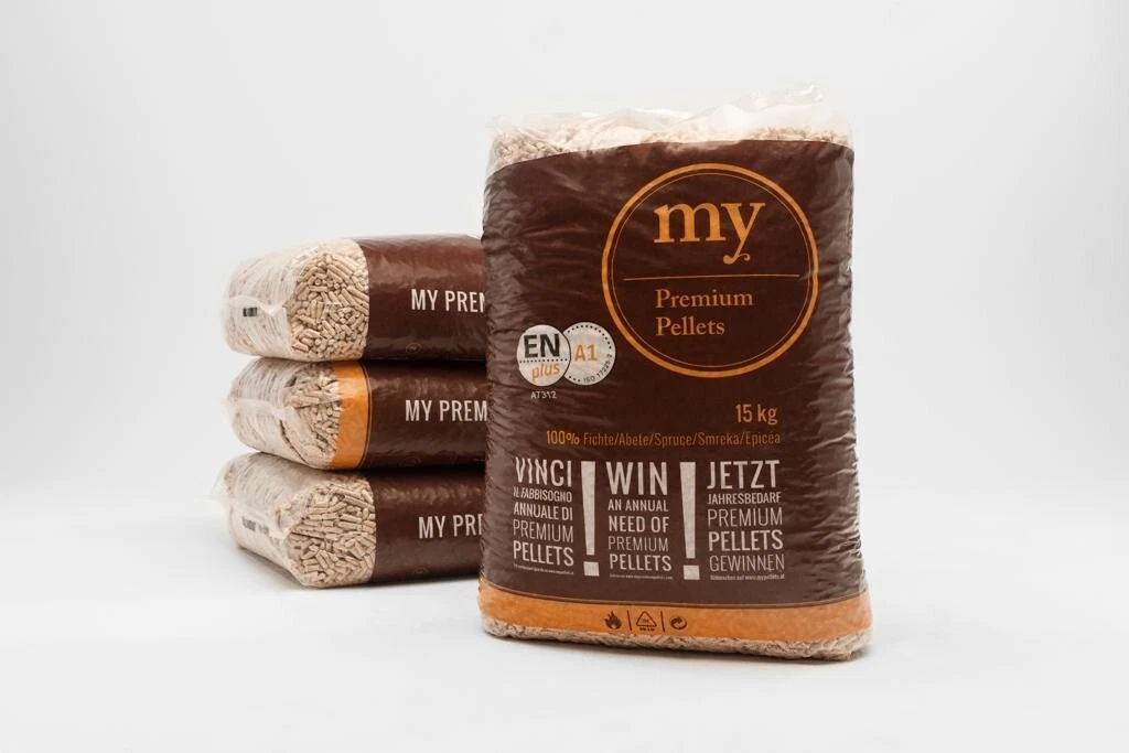 Pellet di Abete Austriaco Certificato My Premium 15 Kg bancale 70 sacchi