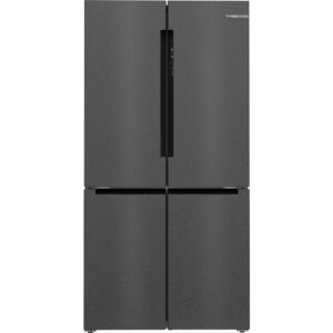 Bosch Serie 4 KFN96AXEA Frigorifero Side by Side 4 Porte Total No Frost Classe E Altezza 183 cm Acciaio nero spazzolato anti-impronta RICONDIZIONATO