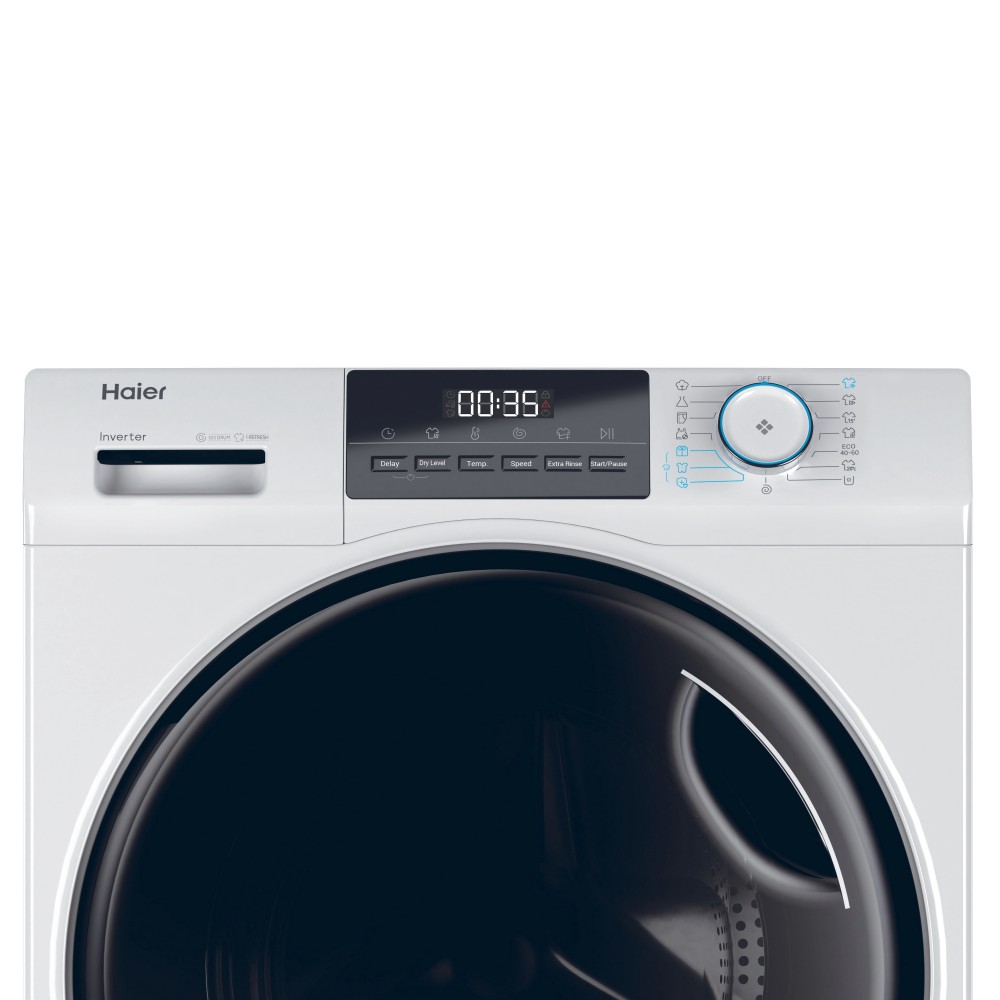 Haier I-Pro Serie 1 HWD100-BP16929A Lavasciuga libera installazione Classe D Lavaggio 10 Kg - Asciugatura 6 Kg Centrifuga 1600 giri/mon. Inverter Vapore Bianco RICONDIZIONATO - immagine 4