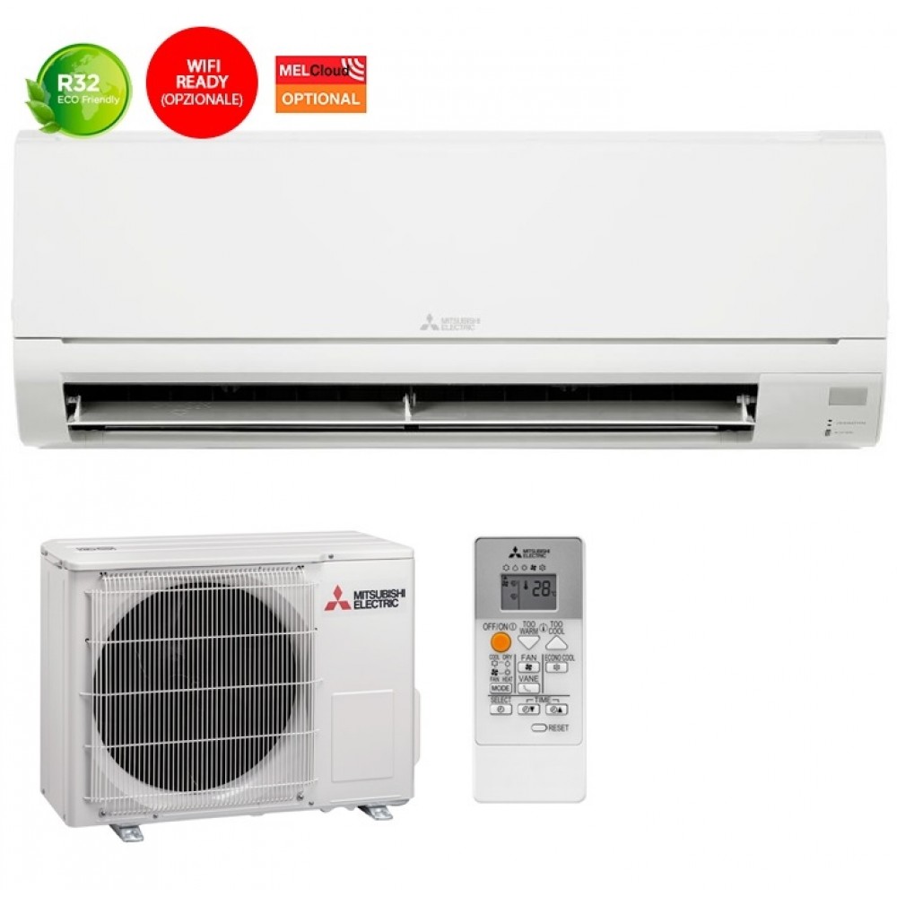 Mitsubishi MSZ-DW25VF - MUZ-DW25VF Condizionatore 9000 btu Gas R32 monosplit inverter Classe energetica A++/A+ RICONDIZIONATO - immagine 2