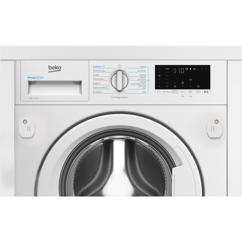 Beko WIT8A4BW Lavatrice da incasso Scomparsa totale 60 cm 8 Kg classe A 1400 giri/min. RICONDIZIONATO - immagine 2