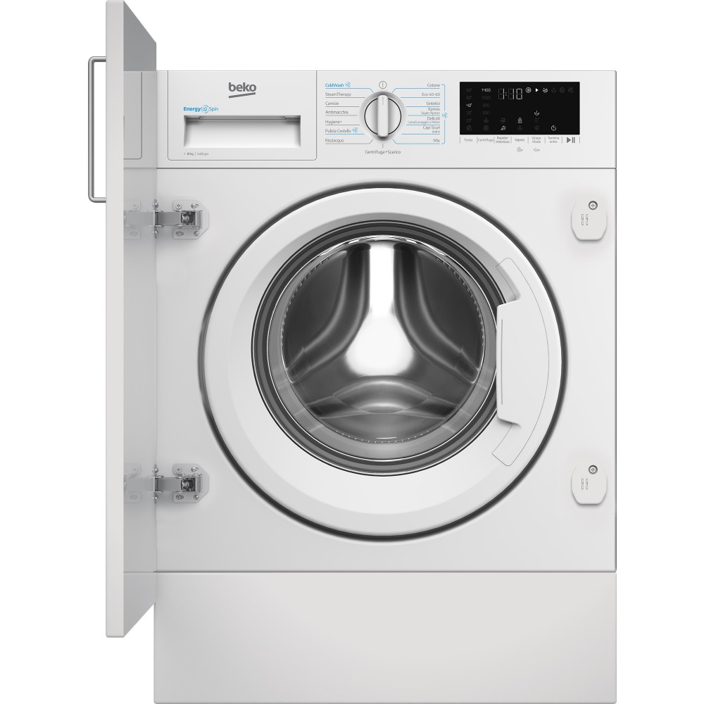 Beko WIT8A4BW Lavatrice da incasso Scomparsa totale 60 cm 8 Kg classe A 1400 giri/min. RICONDIZIONATO
